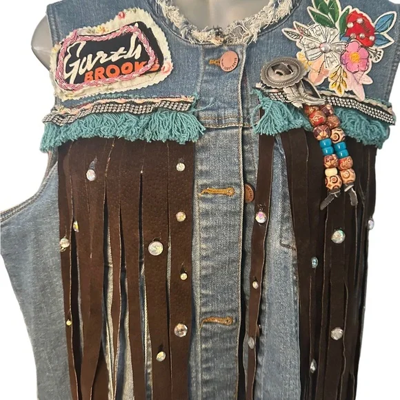 Custom made Vintage Garth Brooks Vest - Picture 5 of 8